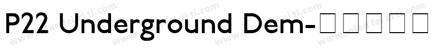 P22 Underground Dem字体转换